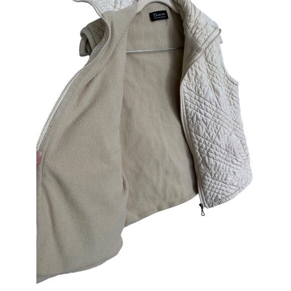 Vintage quilted puffer vest size L‎ embroidered floral boho granola fairy - Picture 3 of 6